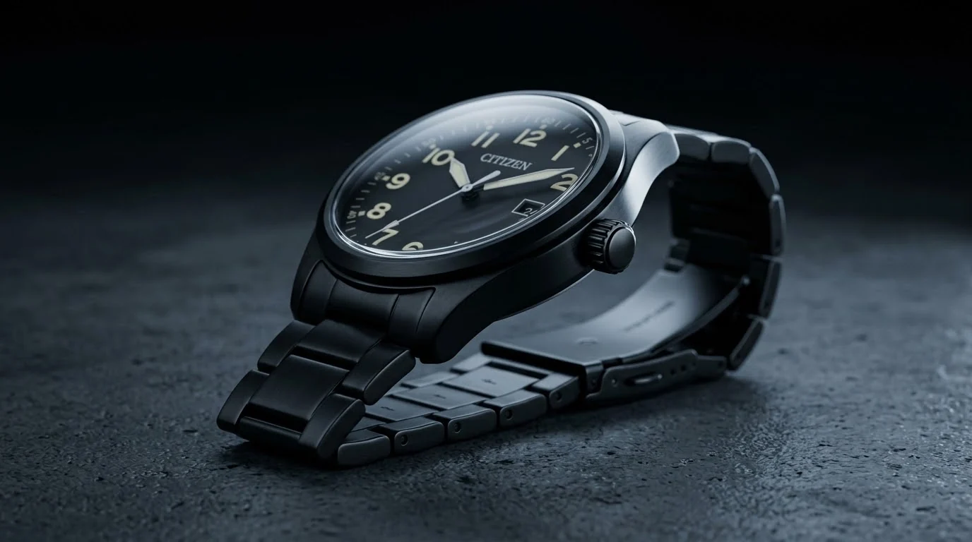 Illustrative render — under the dome of the Citizen Eco-Drive Weekender Avion Field