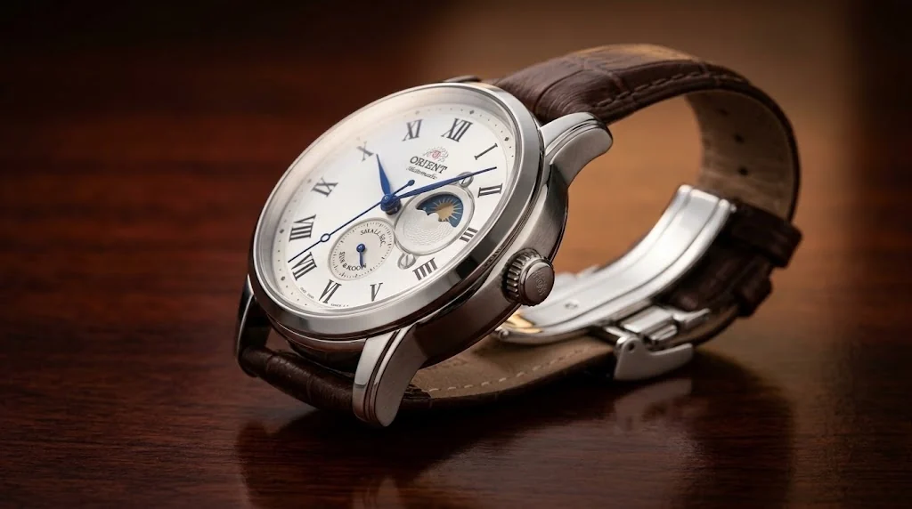 Illustrative render — caliber f6b24 of the Orient Sun & Moon