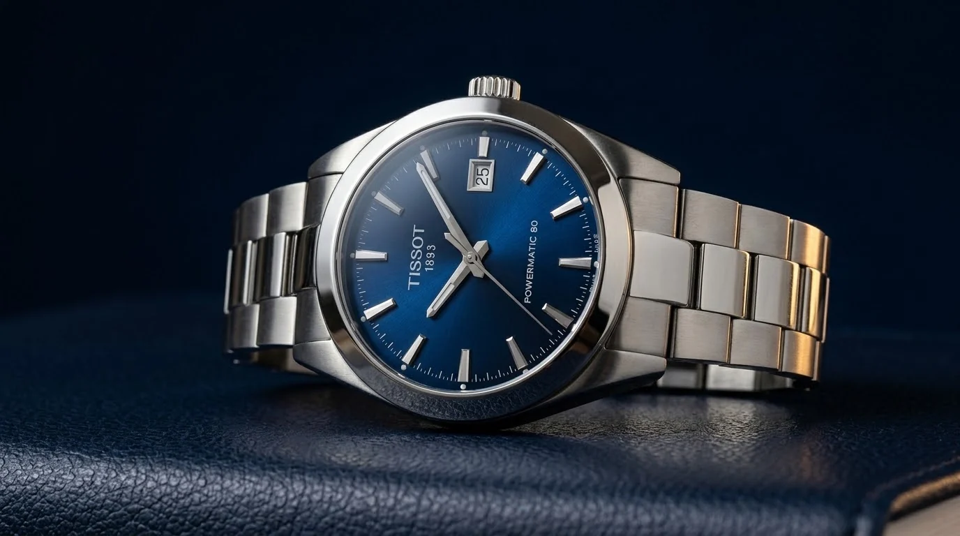 Illustrative render — silicium of the Tissot Gentleman Powermatic 80 Silicium