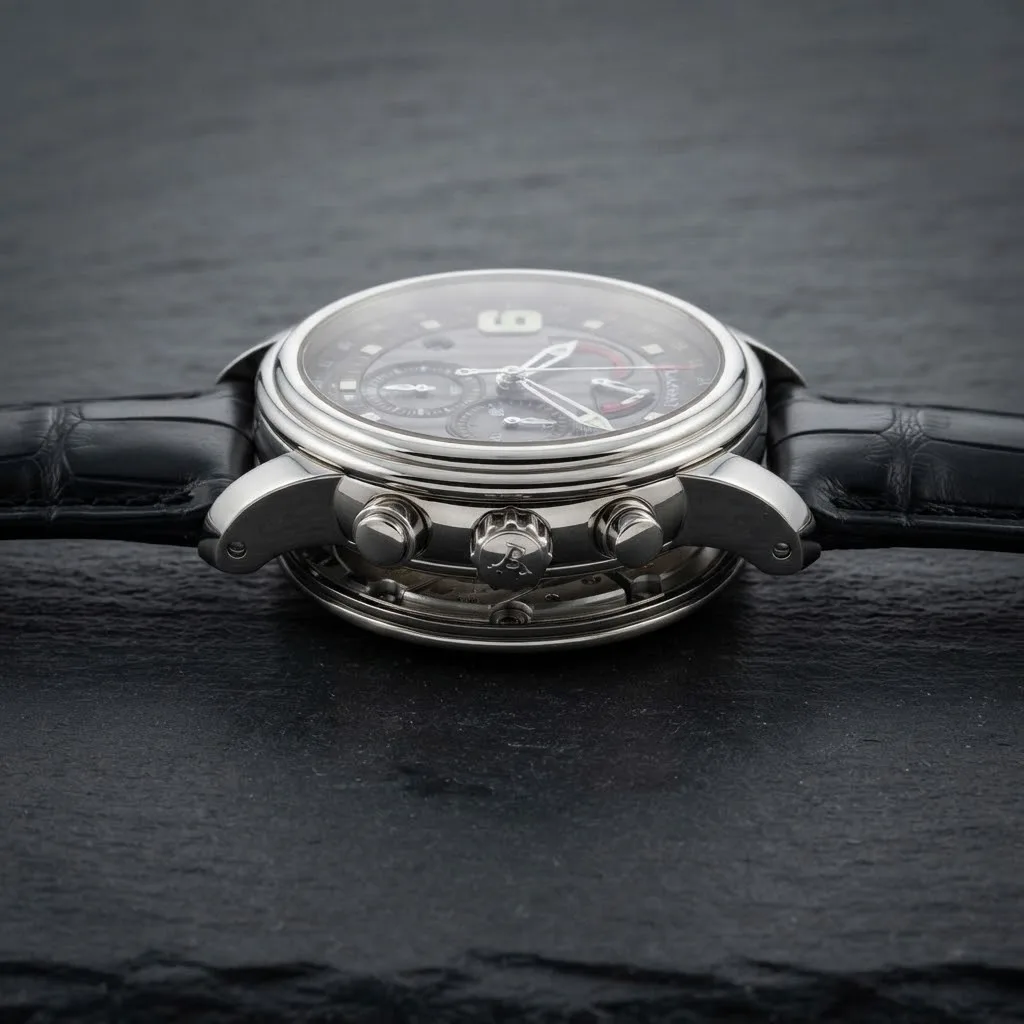 Illustrative render — reading the listing of the Blancpain L-Evolution GMT Alarm 8841-1134-53B (steel, grey dial)