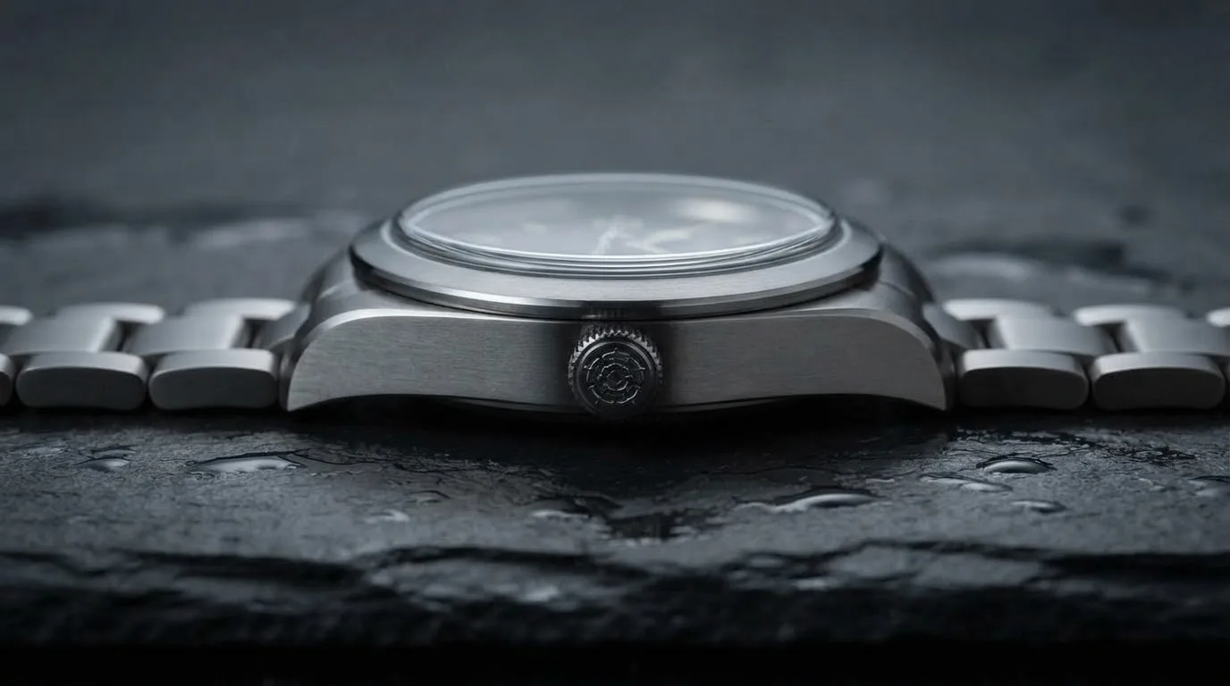 Illustrative render — reading the listing of the Tudor Ranger 39mm M79950-0001 (steel, black dial, steel bracelet)