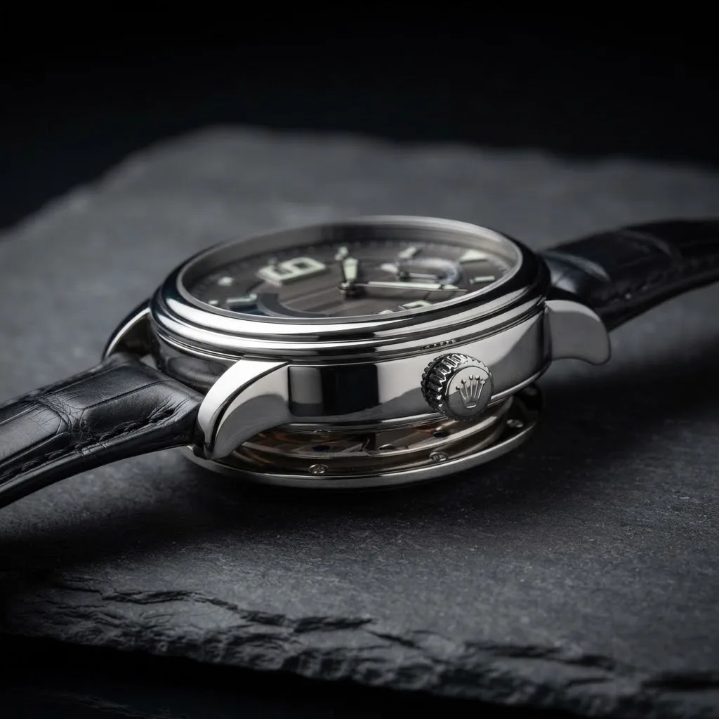 Illustrative render — reading the listing of the Blancpain L-Evolution 8 Days 8805-1134-53B (steel, grey dial, alligator strap)