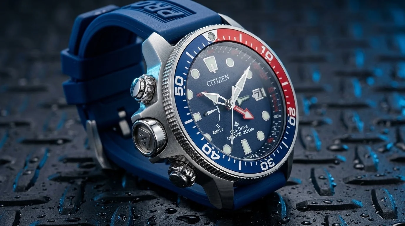 Illustrative render — why the crown is on the left of the Citizen Promaster Aqualand BN2038