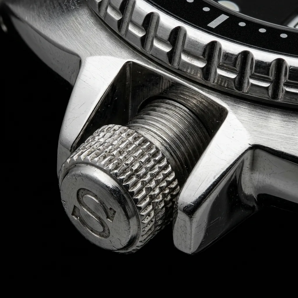 Screw-down crown