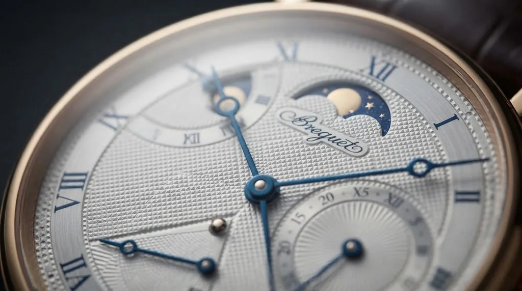 Illustrative render — what breguet invented of the Breguet Classique 7137 Power Reserve Moonphase (18k yellow gold)