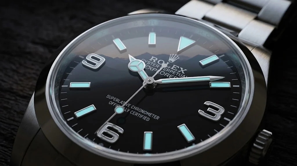 Illustrative render — why the explorer, not the submariner of the Rolex Explorer 40