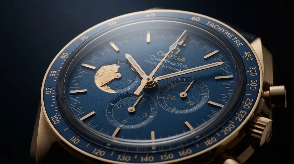 Illustrative render — why 272 of the Omega Speedmaster Apollo XVII 45th Anniversary