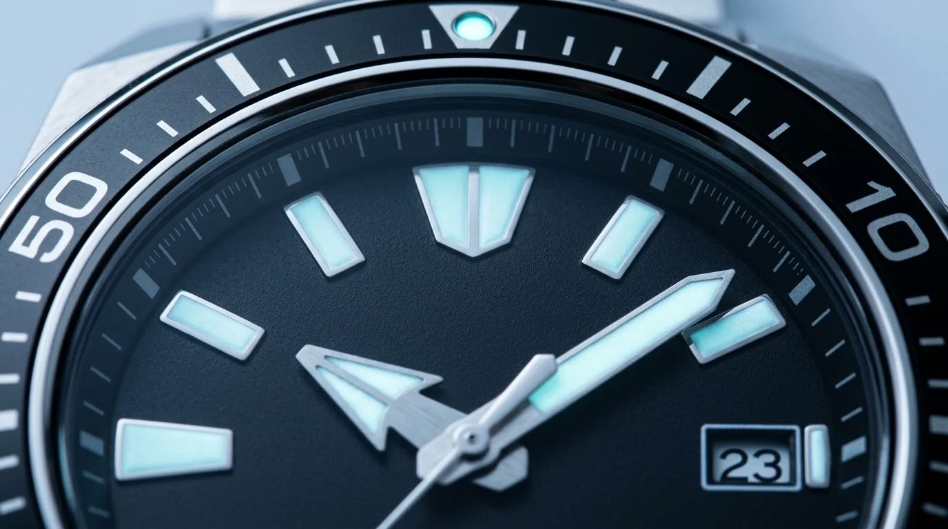 Illustrative render — the blade dial of the Seiko Prospex Samurai SRPF03
