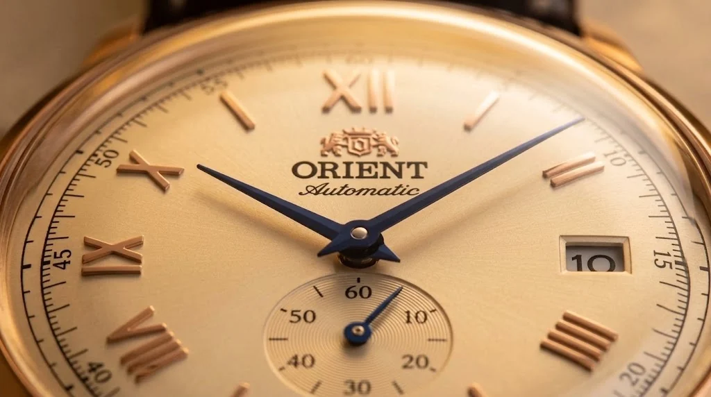 Illustrative render — the dome of the Orient Bambino Version 2