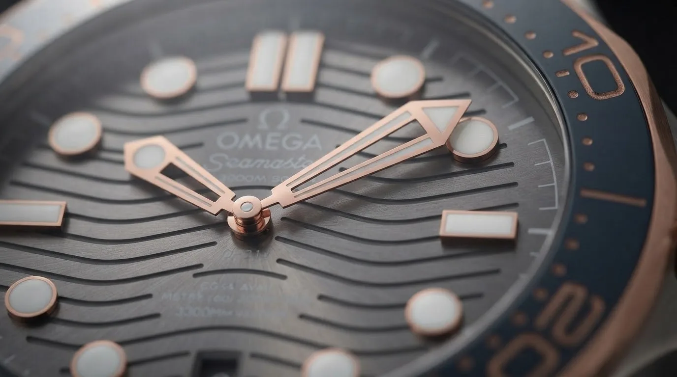 Illustrative render — tantalum, and why it matters of the Omega Seamaster Diver 300M Co-Axial Master Chronometer 42mm 210.60.42.20.99.001 (titanium, tantalum and Sedna gold, limited to 2,500)