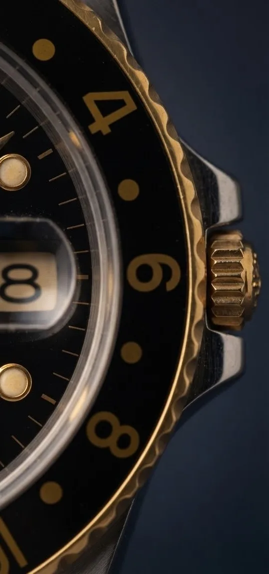 Illustrative render — gmt-master or gmt-master ii of the Rolex GMT-Master 40mm (steel and yellow gold, black dial, black bezel, Jubilee)
