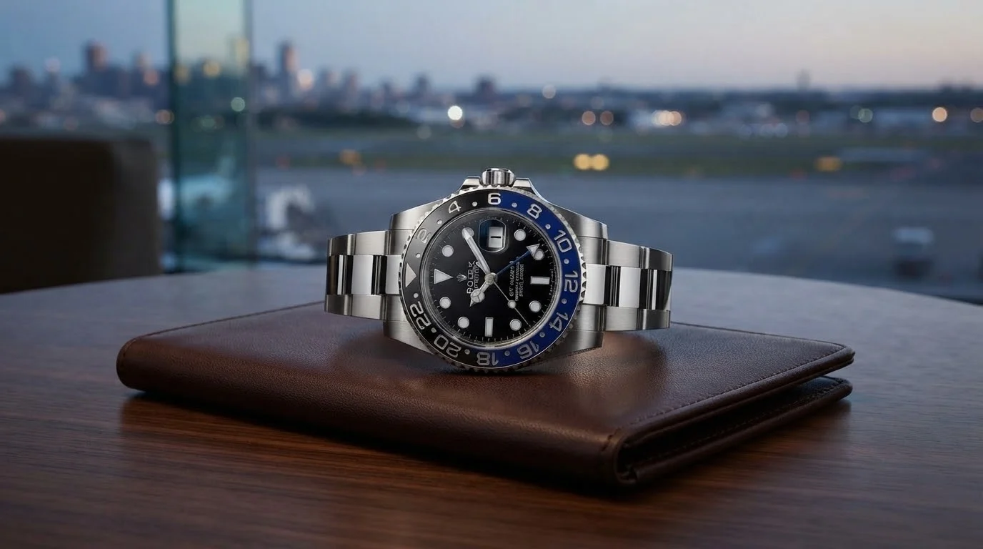 Illustrative render of the Rolex GMT-Master II 40