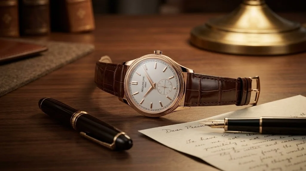 Illustrative render — hero view of the Patek Philippe Calatrava 6119R