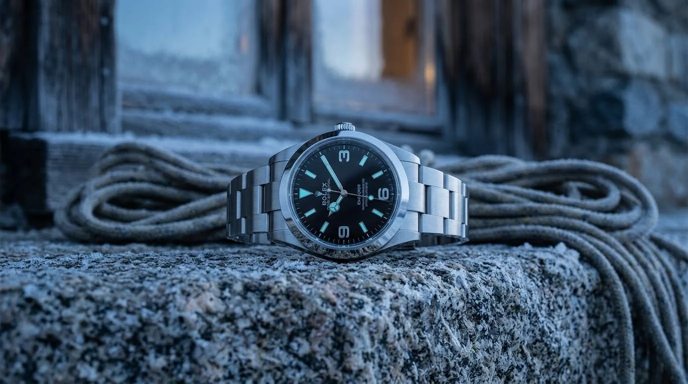 Illustrative render of the Rolex Explorer 40