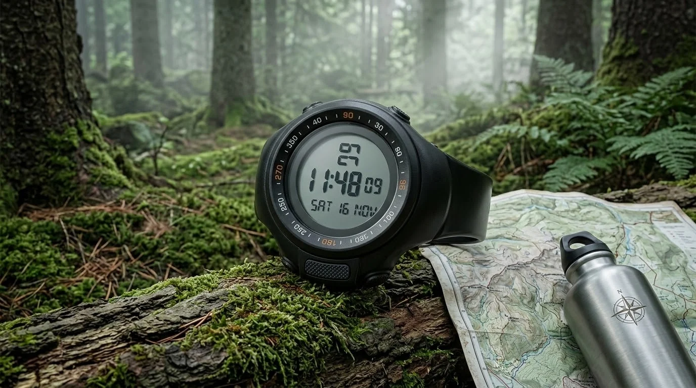 Illustrative render — hero view of the Casio Pro Trek PRG270-1