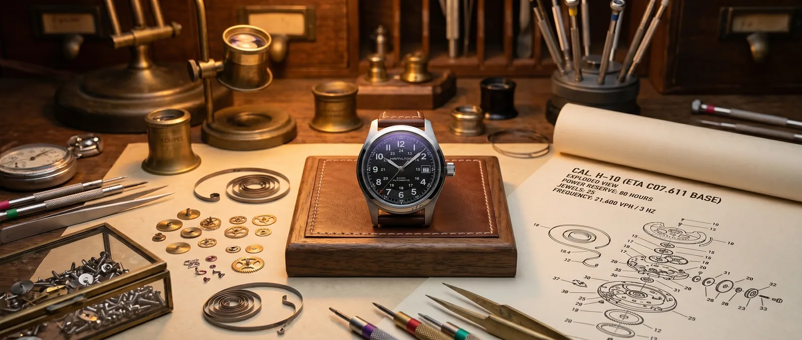 Hamilton Khaki Field detail 1