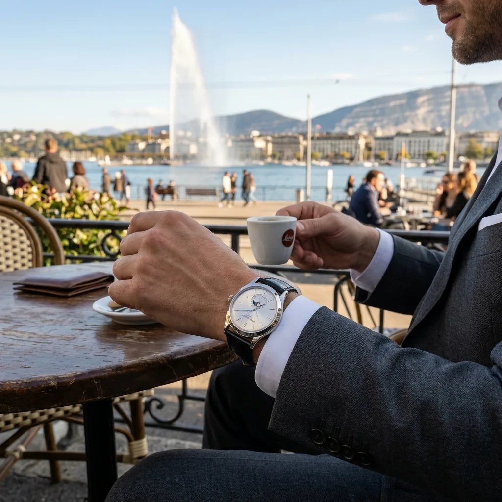 Frederique Constant Slimline at Geneva lakeside