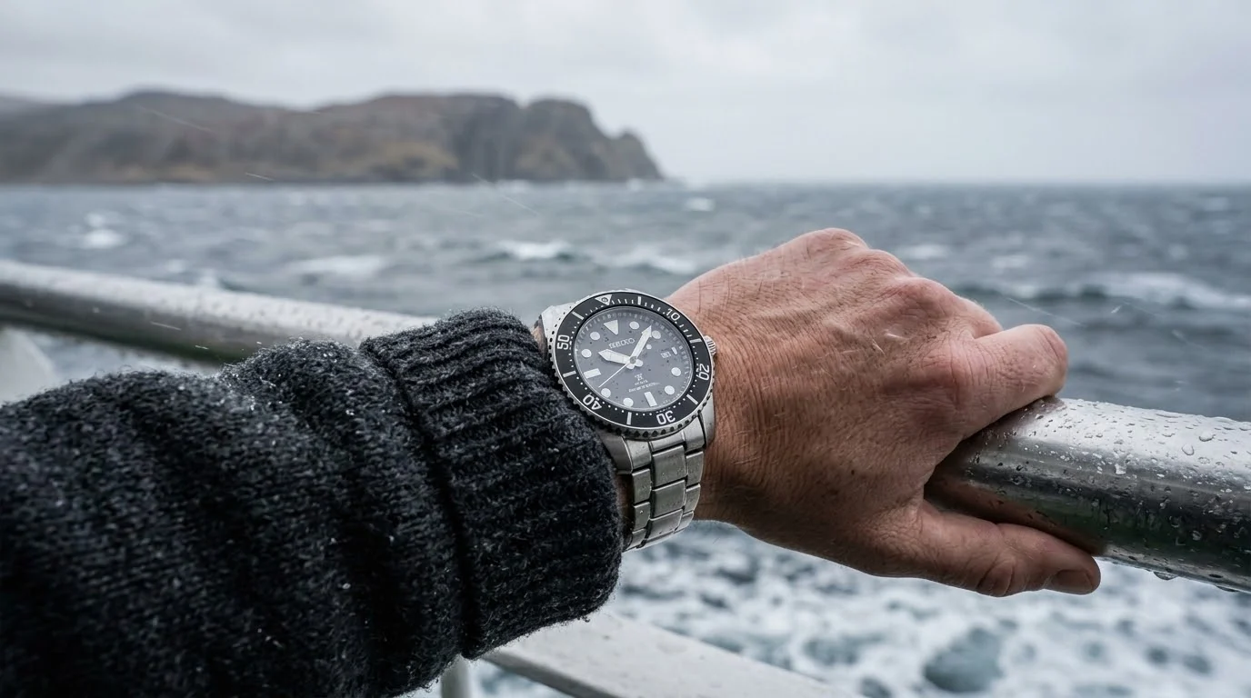 Illustrative render — the plain one of the Seiko Prospex Sea Solar SNE597