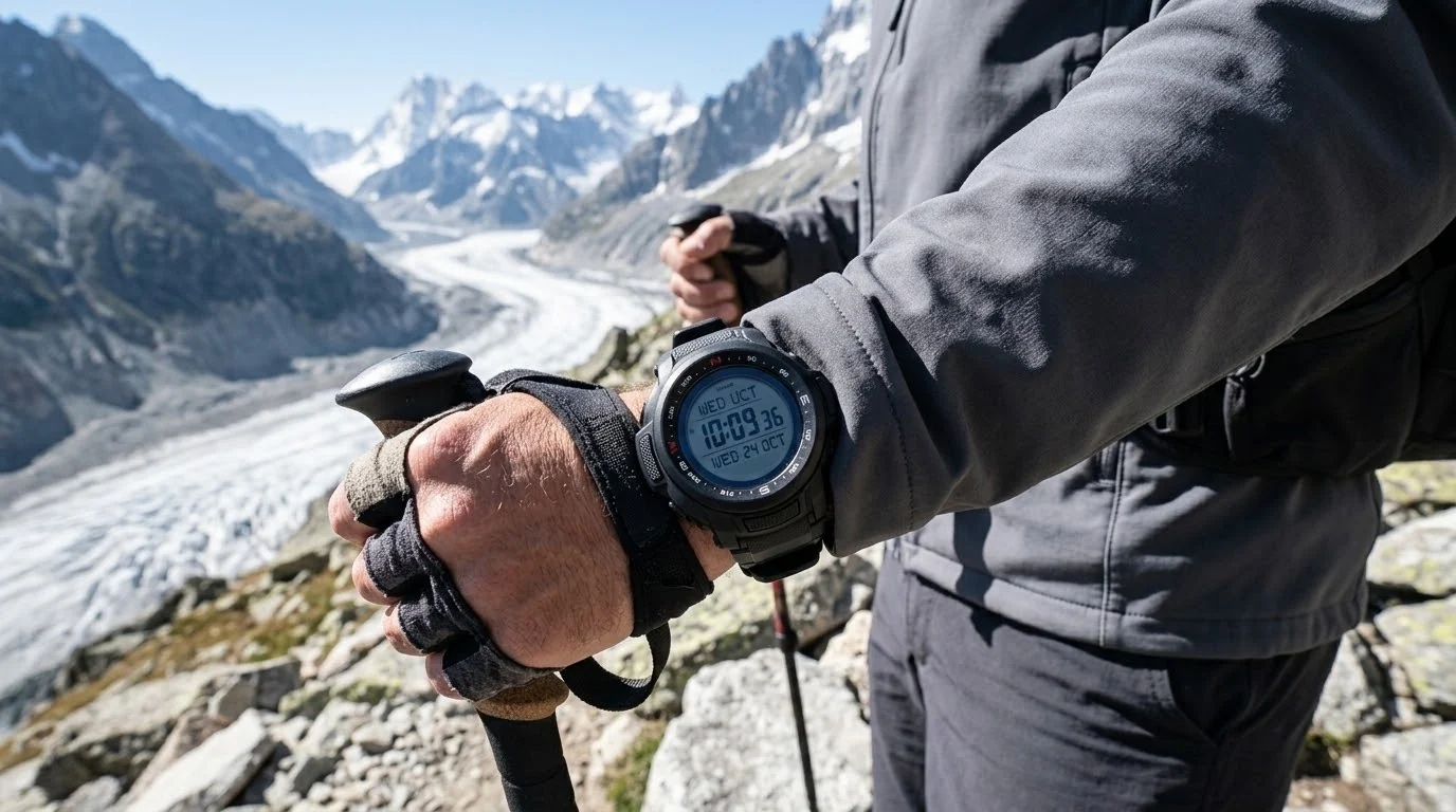 Illustrative render — the prg-270 question of the Casio Pro Trek PRG340-1