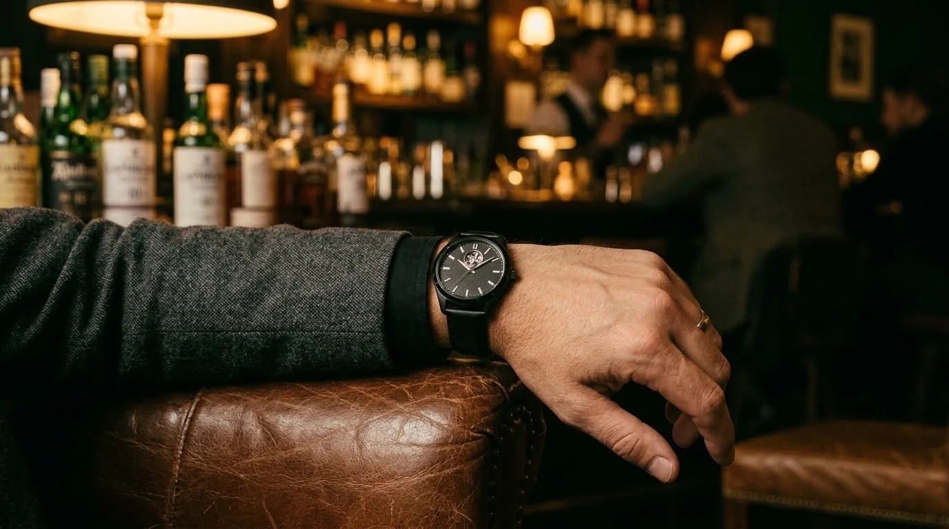 Illustrative render — living with 45mm of the Bulova Classic Automatic 98A139