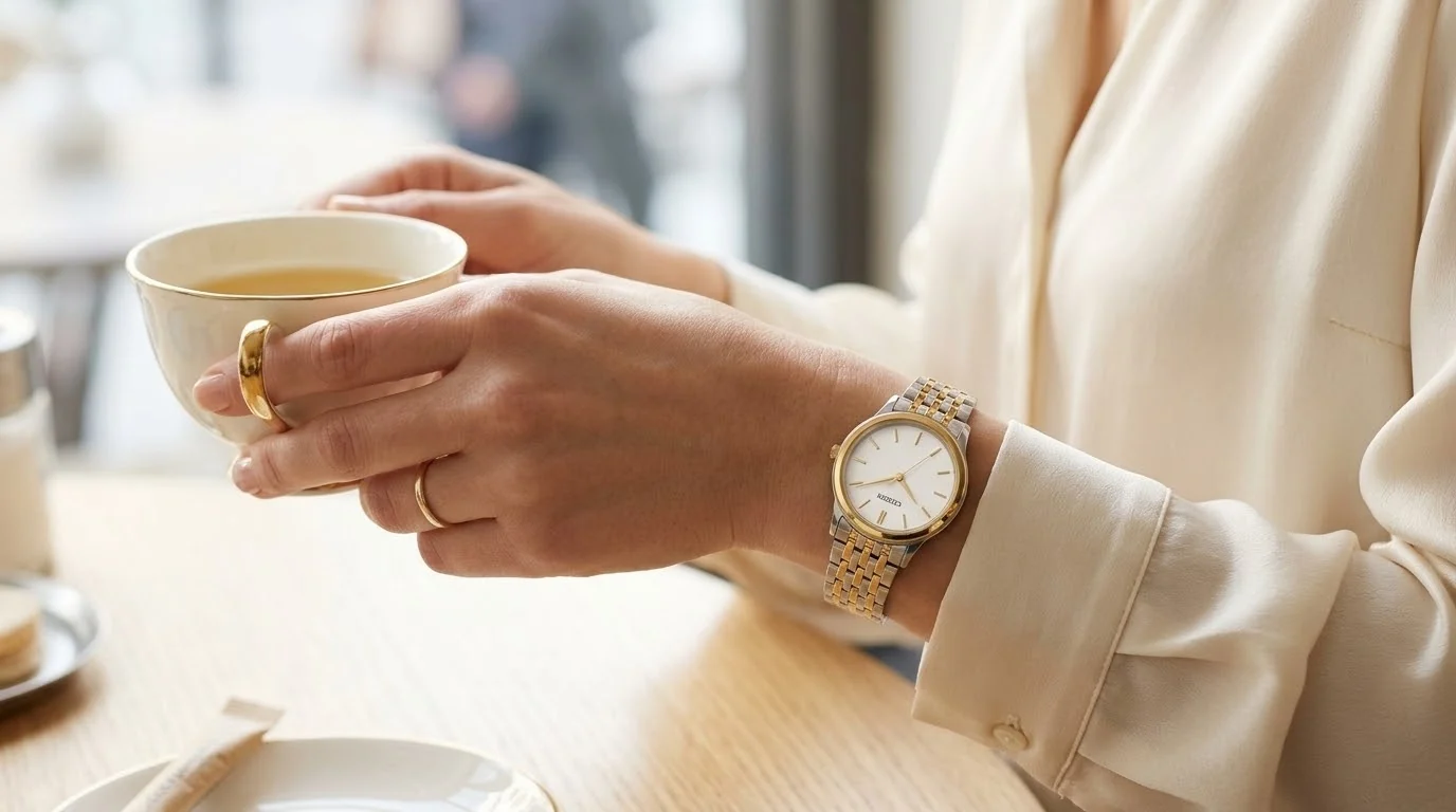 Illustrative render — finding one of the Citizen Eco-Drive Classic EW1544