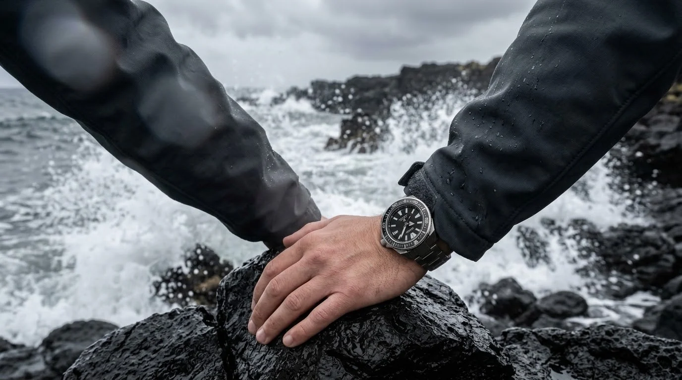 Illustrative render — the 4r35 of the Seiko Prospex Samurai SRPL13