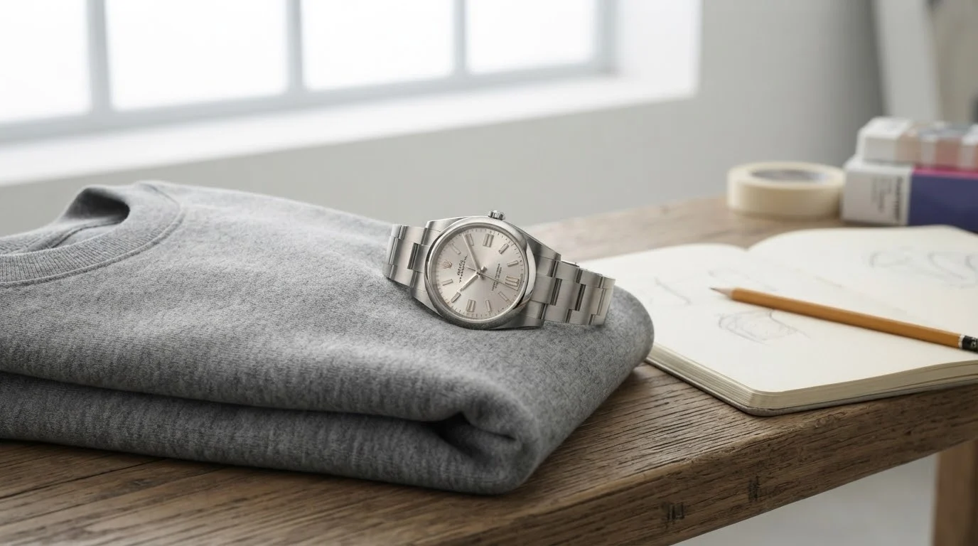 Illustrative render — buying one pre-owned on amazon of the Rolex Oyster Perpetual 41