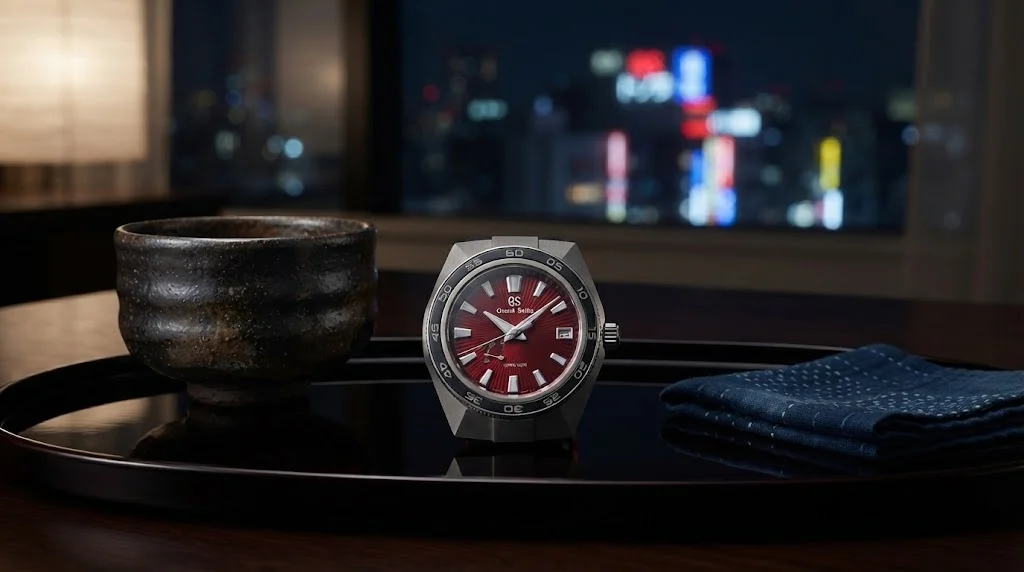 Illustrative render — buying it new on amazon of the Grand Seiko Godzilla 65th Anniversary SBGA405