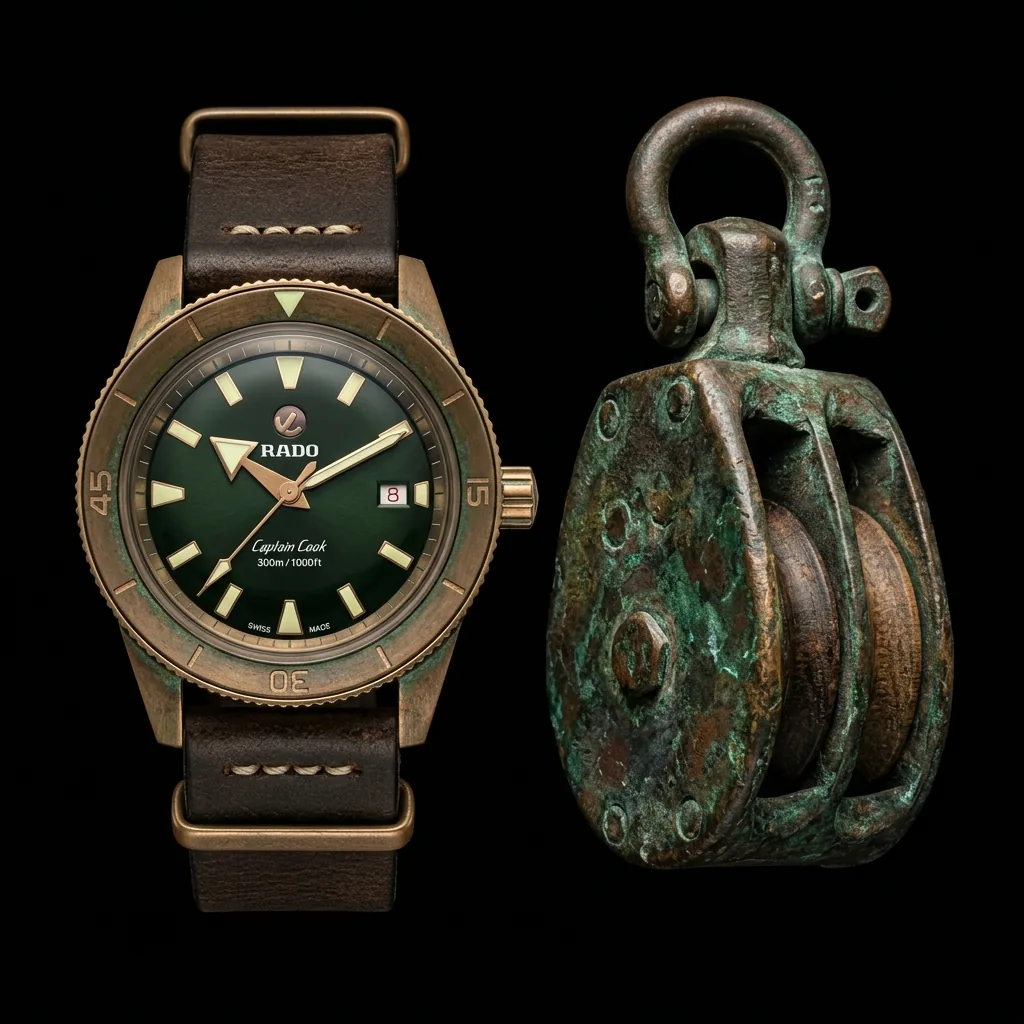 Rado Captain Cook R32504315 bronze patina development