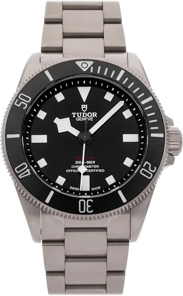 Tudor Pelagos 39 M25407N-0001 (grade 2 titanium, black ceramic bezel, black dial, titanium bracelet) — reference photograph