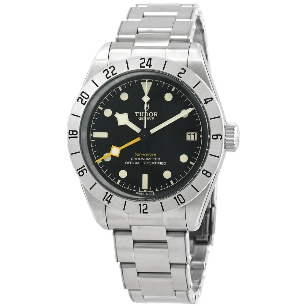 Tudor Black Bay Pro 39mm M79470-0001 (steel, fixed 24-hour bezel, black dial, riveted steel bracelet)