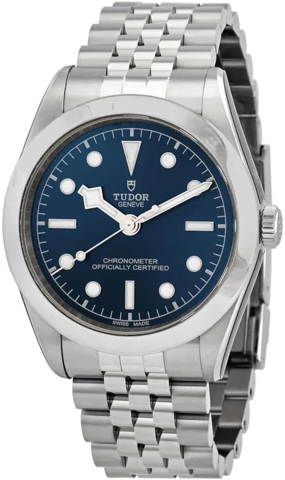 Tudor Black Bay One 39 M79660-0002 (steel, smooth bezel, blue dial, 5-link steel bracelet) — reference photograph