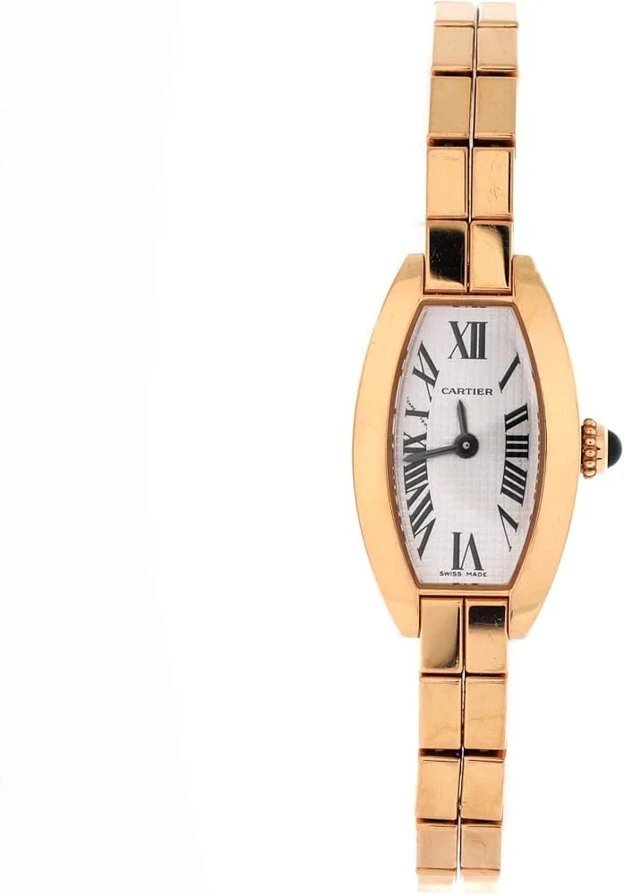 Cartier Mini Tonneau Laniere (18k yellow gold case and bracelet, quartz, pre-owned) — reference photograph