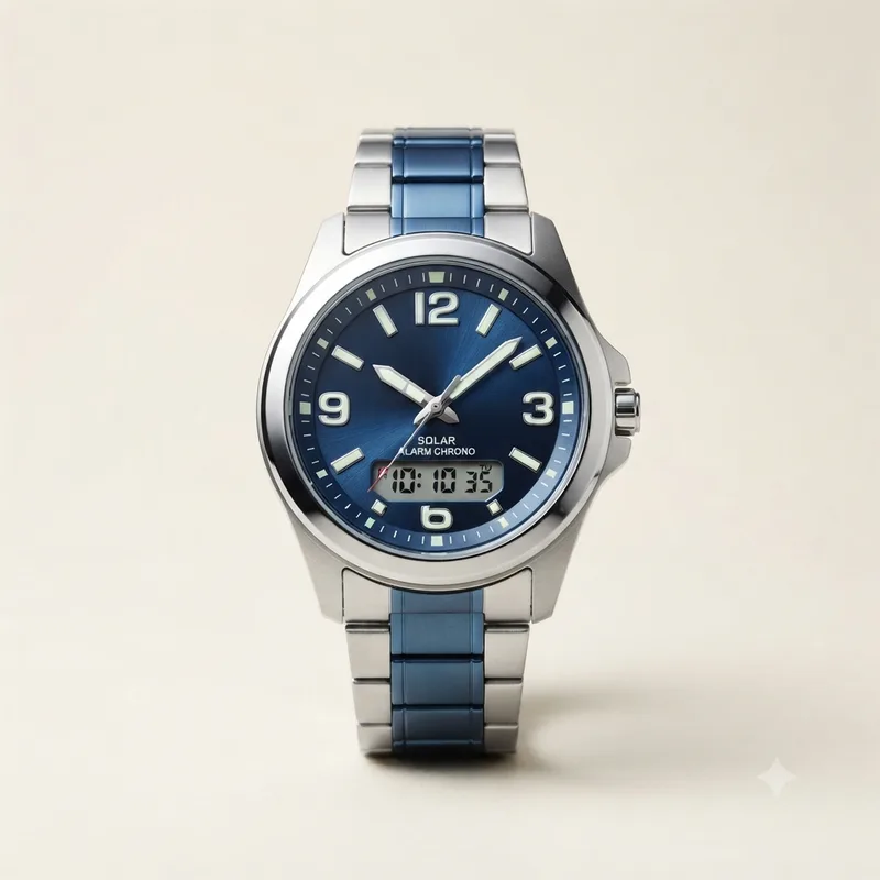 Illustrative render of the VIGOROSO Solar Analog-Digital (Solar Analog-Digital) sport watch
