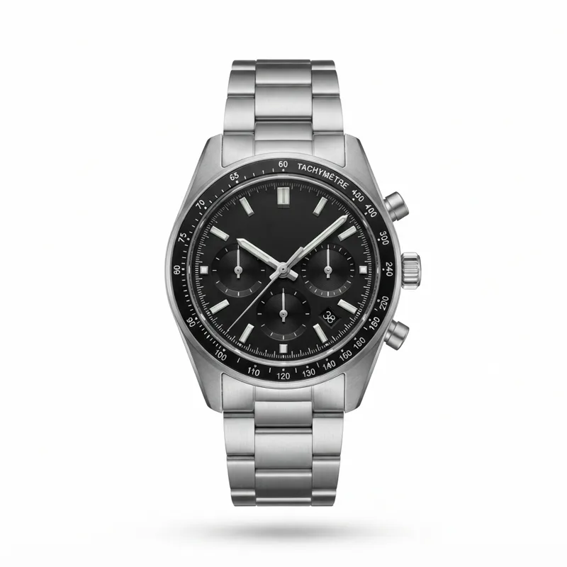 Illustrative render of the Citizen Eco-Drive Weekender Chronograph (AT2387-52E) chronograph watch