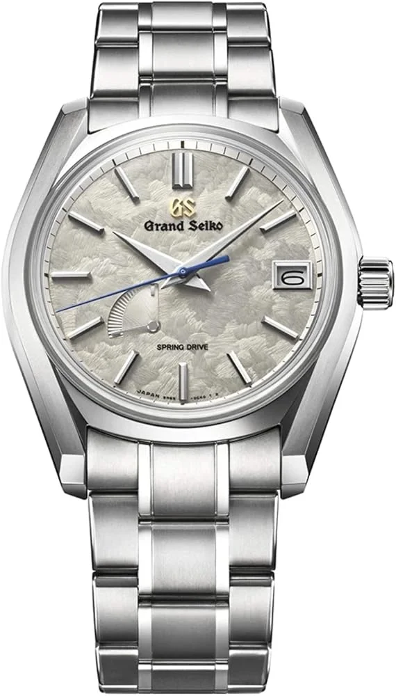 Grand Seiko Heritage Spring Drive SBGA415 "Taisetsu" (40mm titanium, 9R65, deep-snow dial, titanium bracelet) — reference photograph