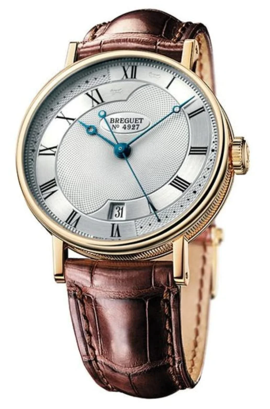 Breguet Classique 5197BA (18k yellow gold, silver engine-turned dial)
