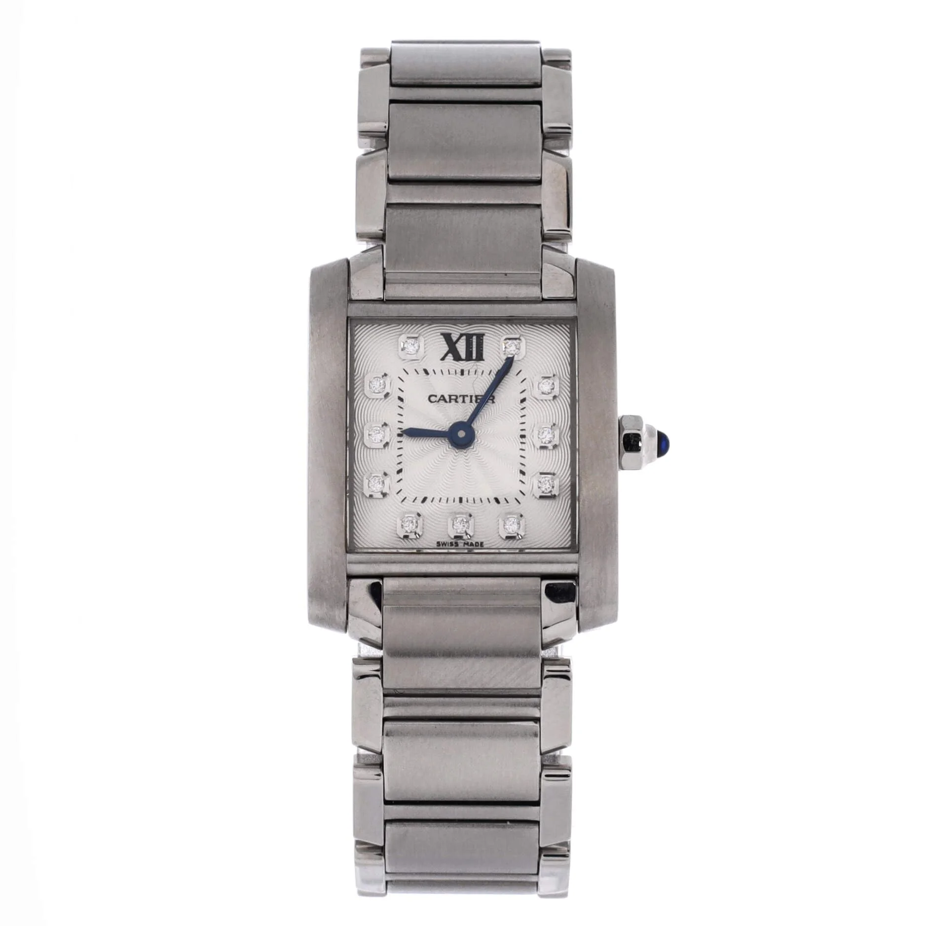 Cartier Tank Francaise small quartz (steel, silver dial, steel bracelet)