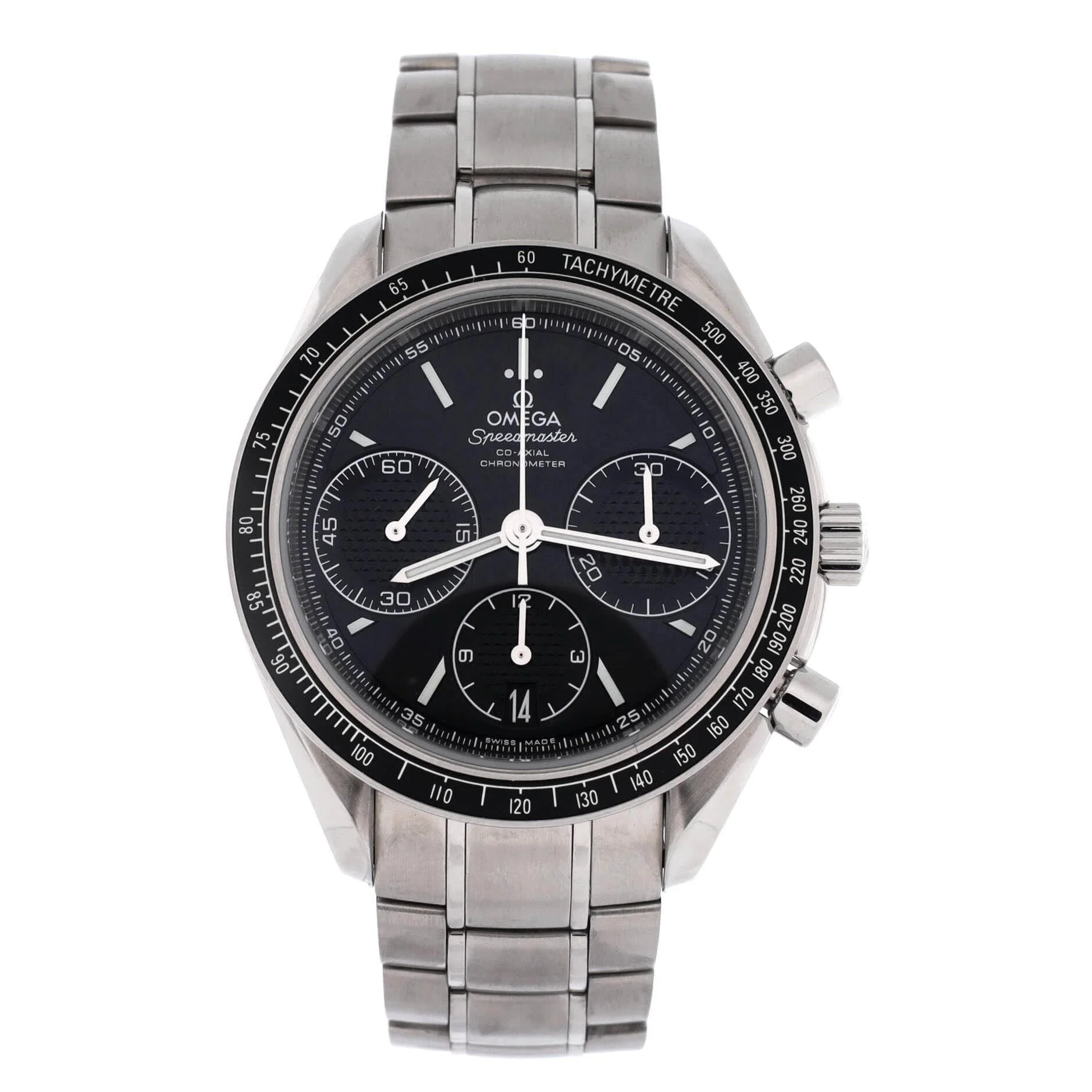 Speedmaster Racing Co-Axial Chronograph 40mm (steel, black dial, bracelet)