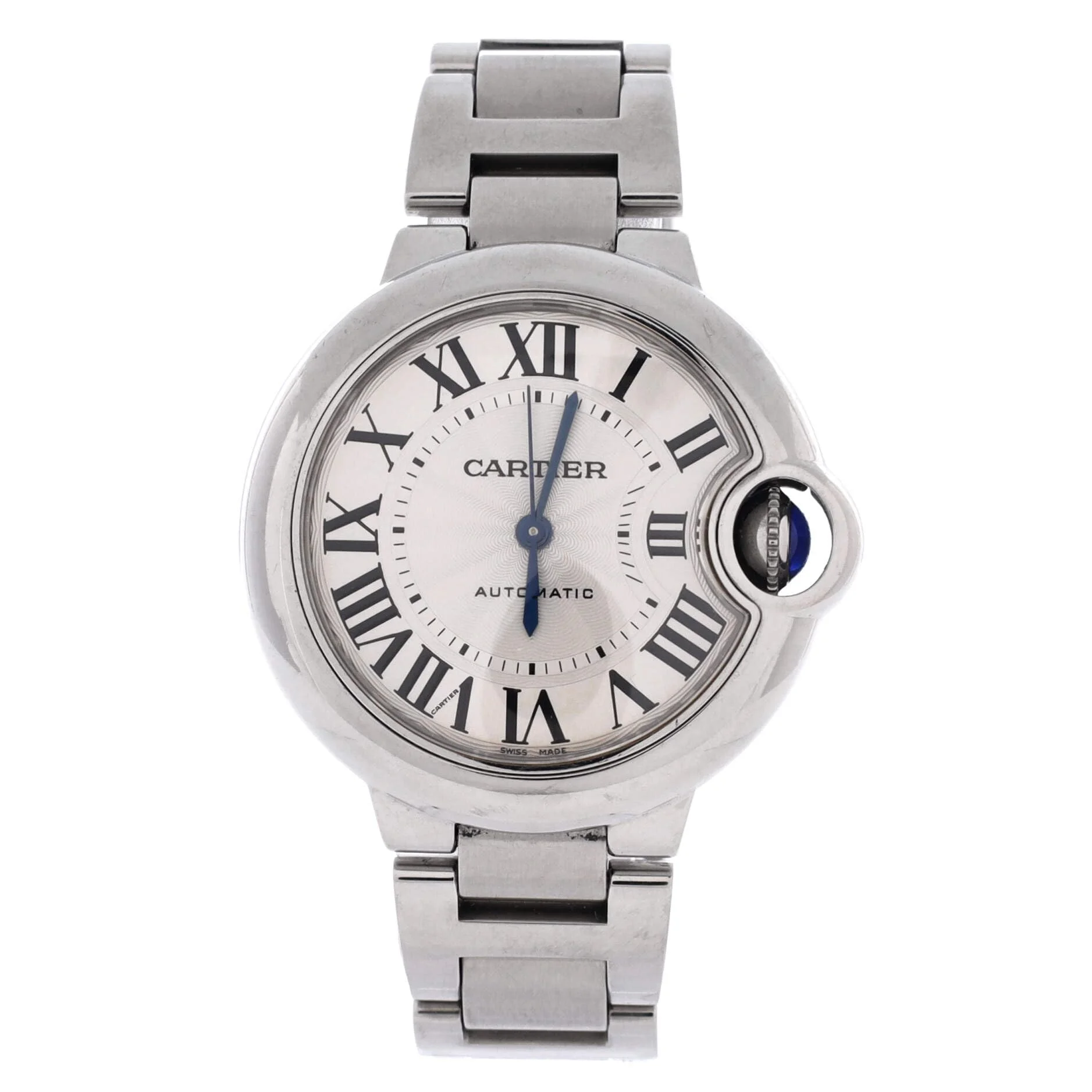 Cartier Ballon Bleu de Cartier 33mm automatic (steel, silver dial, steel bracelet)