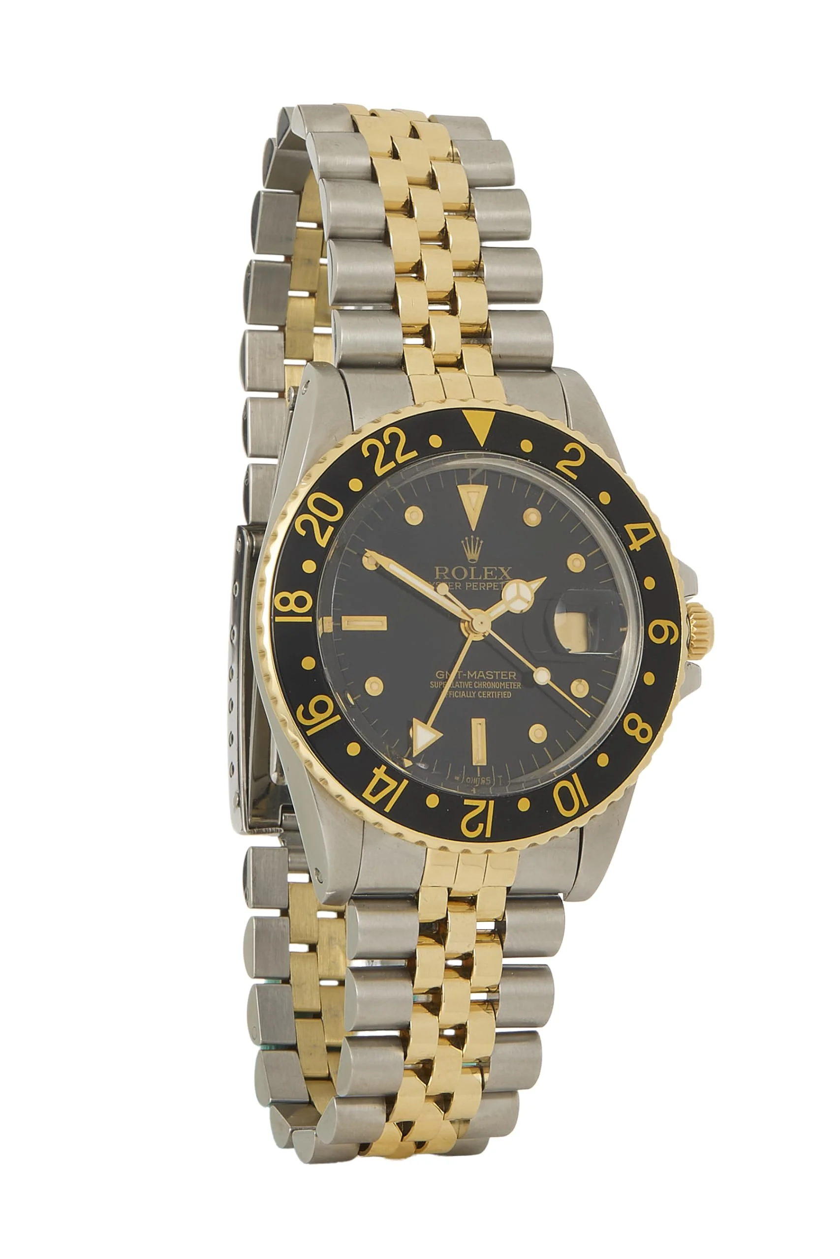 Rolex GMT-Master 40mm (steel and yellow gold, black dial, black bezel, Jubilee)
