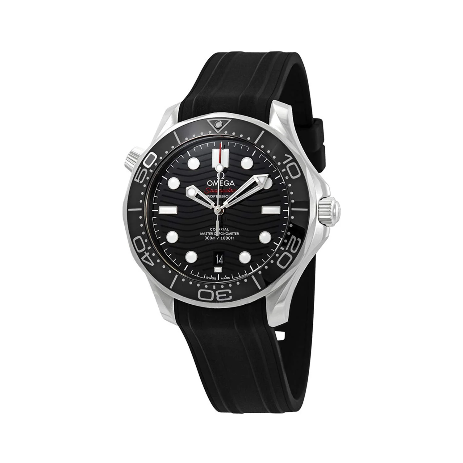 Omega Seamaster Diver 300M Co-Axial Master Chronometer 42mm 210.32.42.20.01.001 (steel, black ceramic dial, black rubber strap)