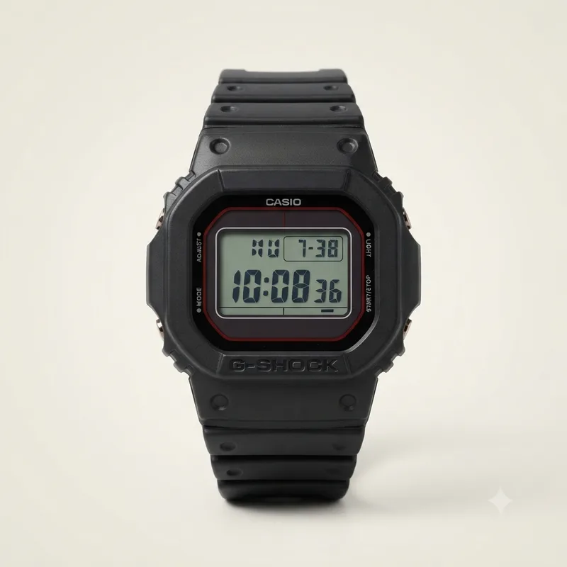 Illustrative render of the Casio G-Shock GW-M5610U (GW-M5610U-1BJF) sport watch