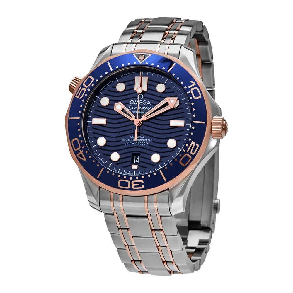 Seamaster Diver 300M Co-Axial Master Chronometer 42mm 210.20.42.20.03.002 (steel and Sedna gold, blue dial, bracelet)