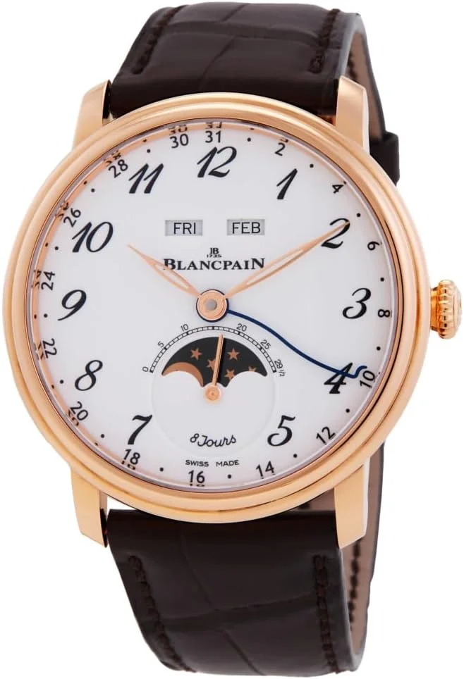 Blancpain Villeret Quantième Complet 8 Jours (red gold, enamel dial)