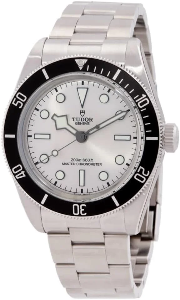 Tudor Black Bay 68 43mm M7943A1A0NU-0002 (steel, black bezel, sun-brushed silver dial, steel bracelet) — reference photograph