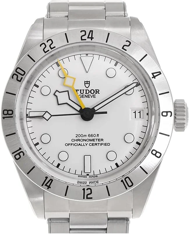 Tudor Black Bay Pro 39mm M79470-0004 (steel, fixed 24-hour bezel, opaline dial, riveted steel bracelet) — reference photograph