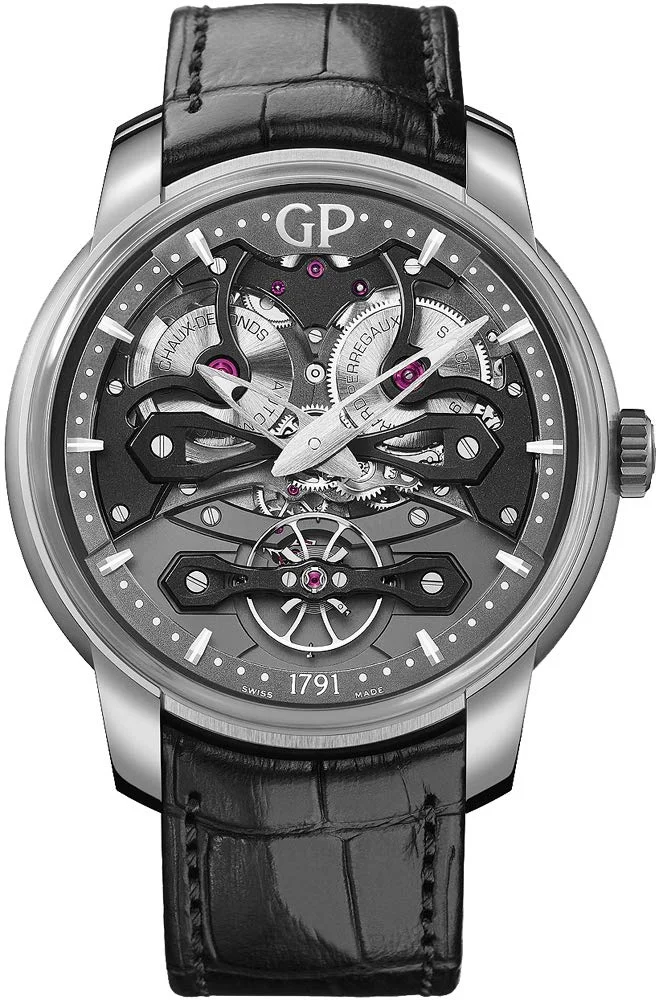 Girard-Perregaux Neo Bridges (titanium, black bridges, alligator strap)