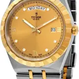 Royal 41mm M28603-0006 (steel and yellow gold, champagne dial with diamond markers, day-date, integrated two-tone bracelet, 2020-generation reference)