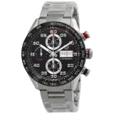 Carrera Chronograph 44mm CBN2A1AA.BA0643 (steel, black dial, ceramic bezel, day-date, steel bracelet, Calibre 16)